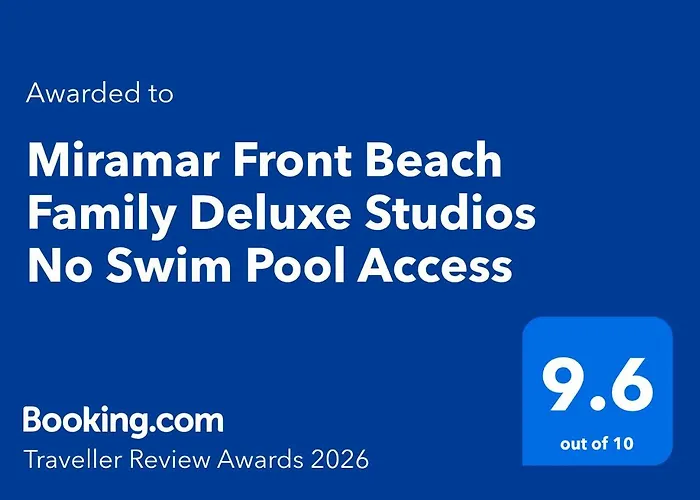 Miramar Front Family Deluxe No Swim Pool Access Апартамент *